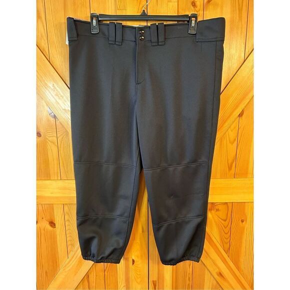 Mizuno Women's XXL Belted Black Softball Pant nwt (4456) Read - Picture 1 of 7